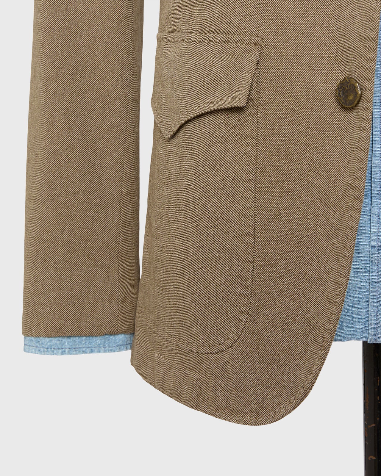 Ghost Rider Jacket in Chocolate/Oat Cavalry Twill