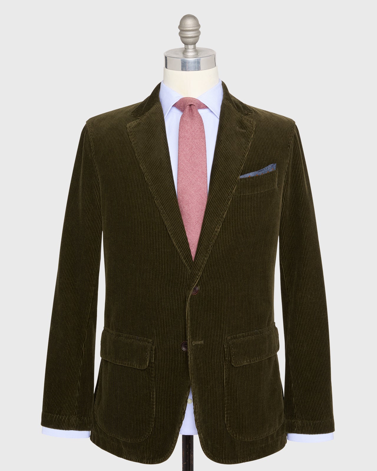 Butcher Jacket in Dark Olive Corduroy