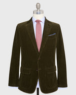 Load image into Gallery viewer, Butcher Jacket in Dark Olive Corduroy
