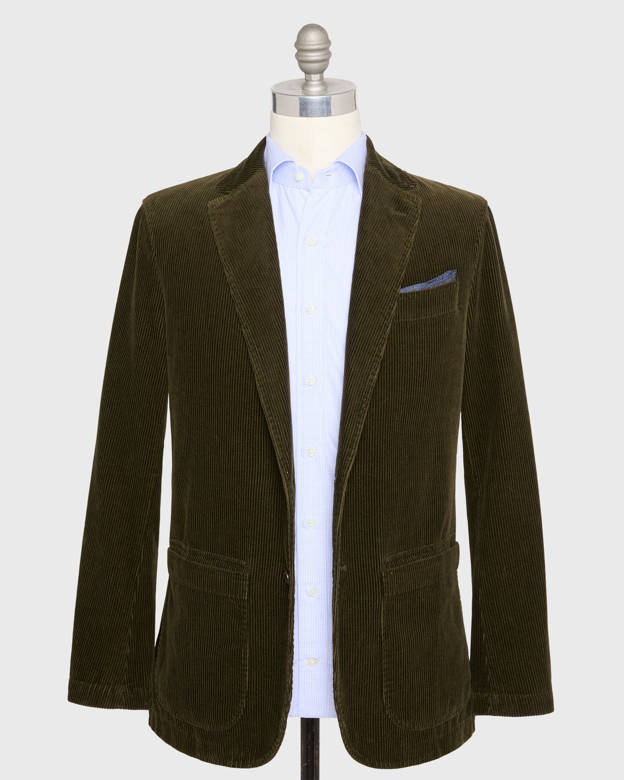 Butcher Jacket in Dark Olive Corduroy