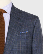 Load image into Gallery viewer, Virgil No. 2 Jacket in Petrol/Chocolate/Blue Plaid Twill
