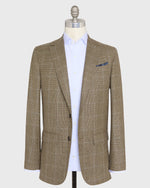 Load image into Gallery viewer, Vesper Blazer in Chocolate/Oat/Sky Glen Plaid Brushed Hopsack
