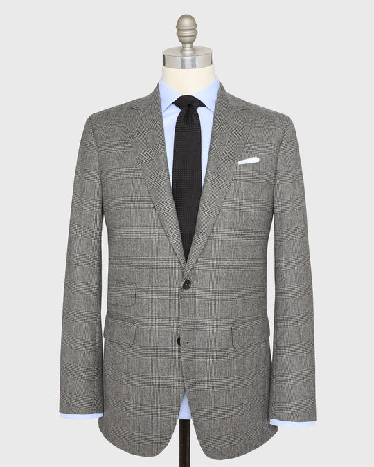 Virgil No. 2 Suit in Charcoal/Bone Glen Plaid Flannel