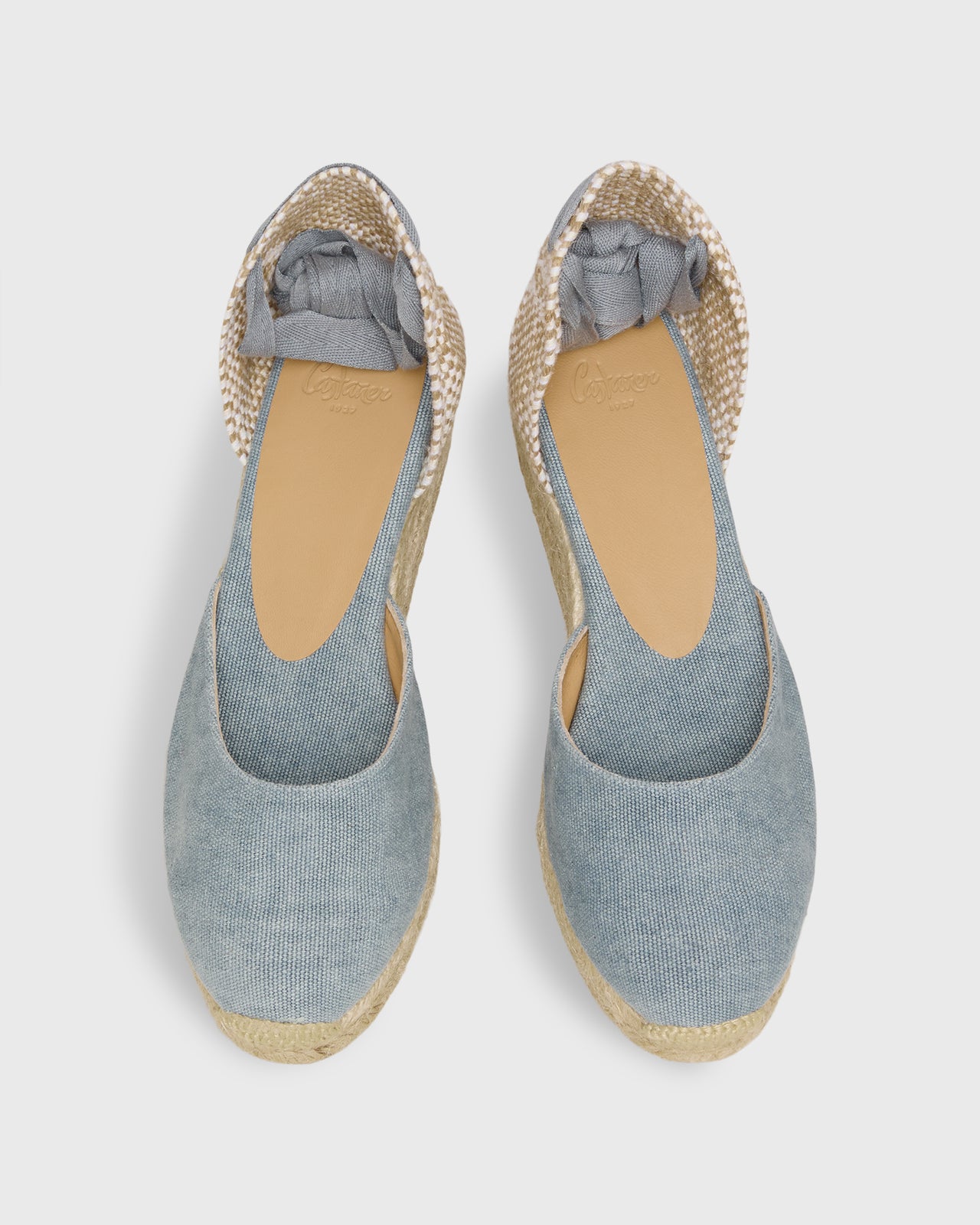 Extra Low Carina Espadrille in Acqua Canvas