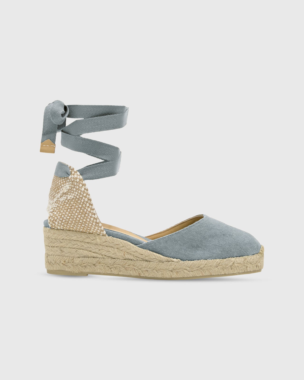 Extra Low Carina Espadrille in Acqua Canvas