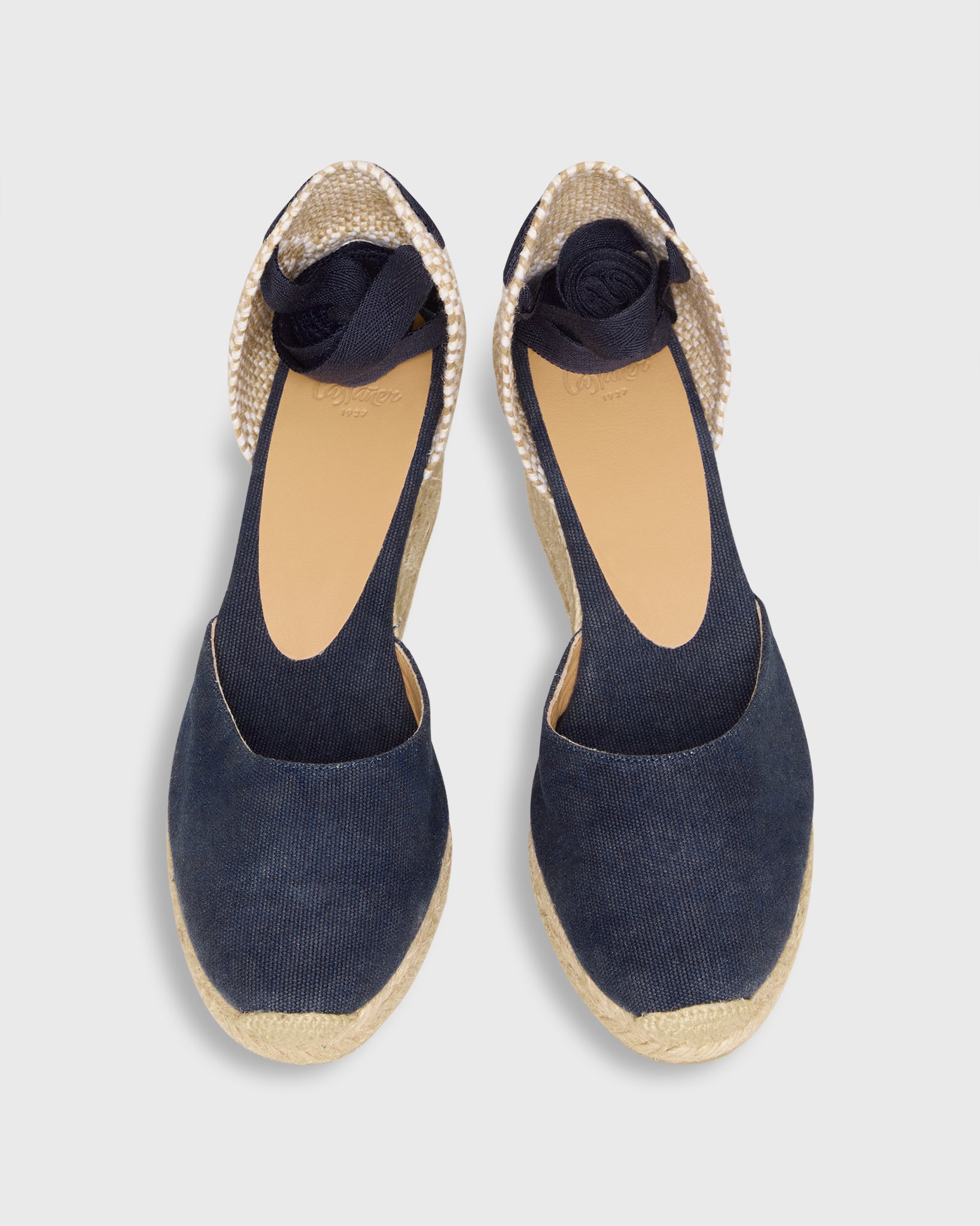 PAS NORMAL STUDIOS ウインドブレーカー　women’s 紺XS Low Carina Espadrille in Navy Oxford Canvas - Castaner | Shop Ann