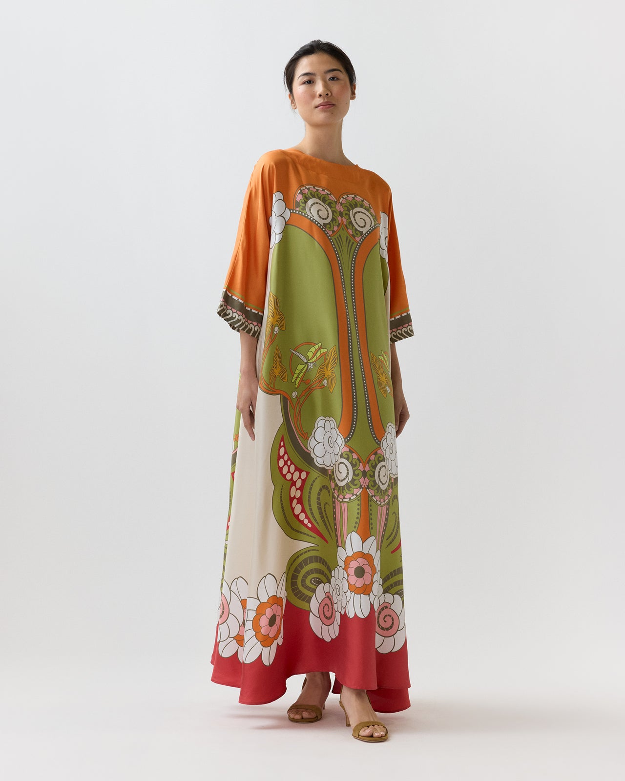 La DoubleJ Women's Muumuu Dress - Ambrosia Placee Green