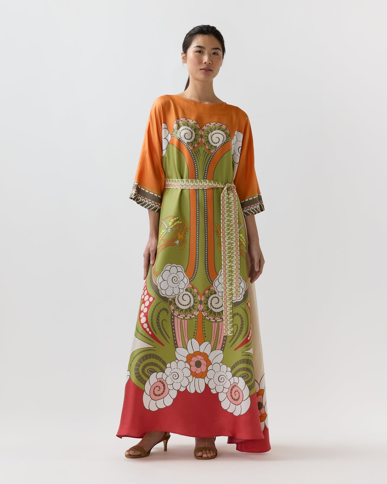moomoo dress Long Muumuu Relaxed Fit Kaimana Sky Blue / XL assisted living Hawaiian Muumuu Dress Cotton Moo