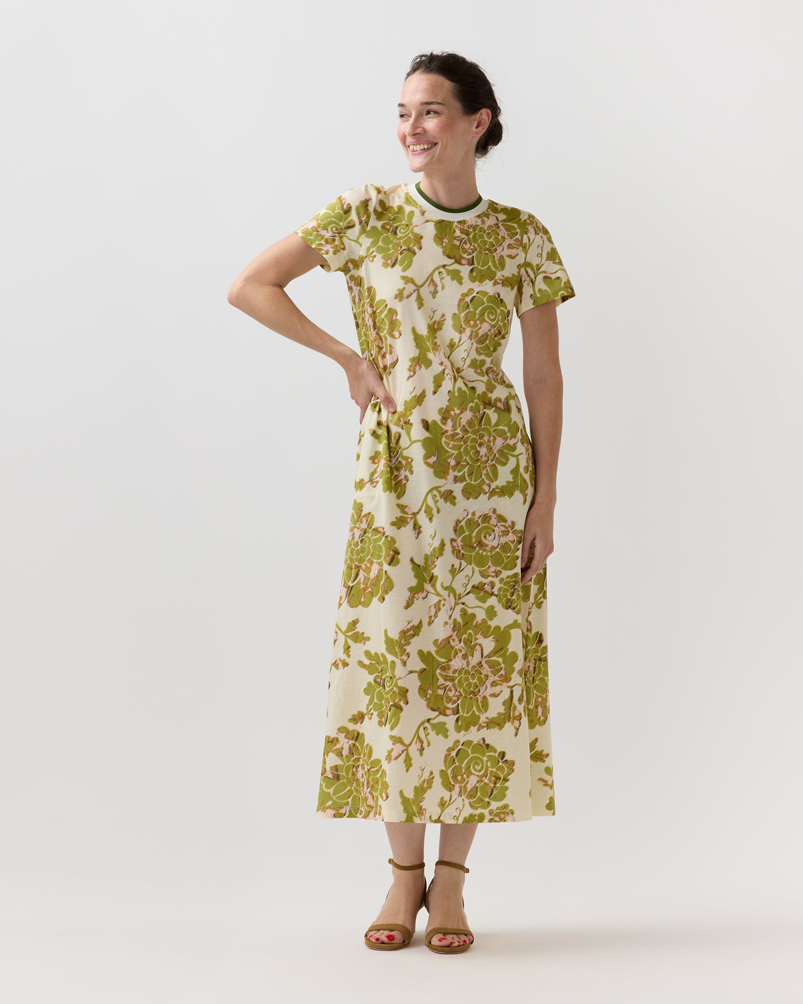 Sporty Swing Dress in Oasis - La DoubleJ | Shop Ann Mashburn