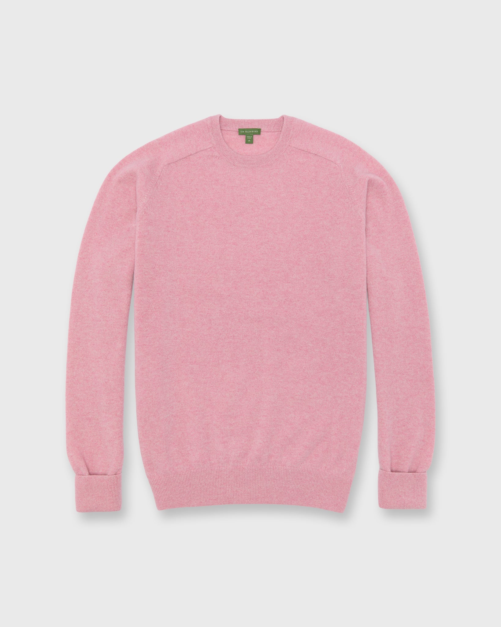 Classic Crewneck Sweater in Heather Pink Cashmere | Shop Sid Mashburn