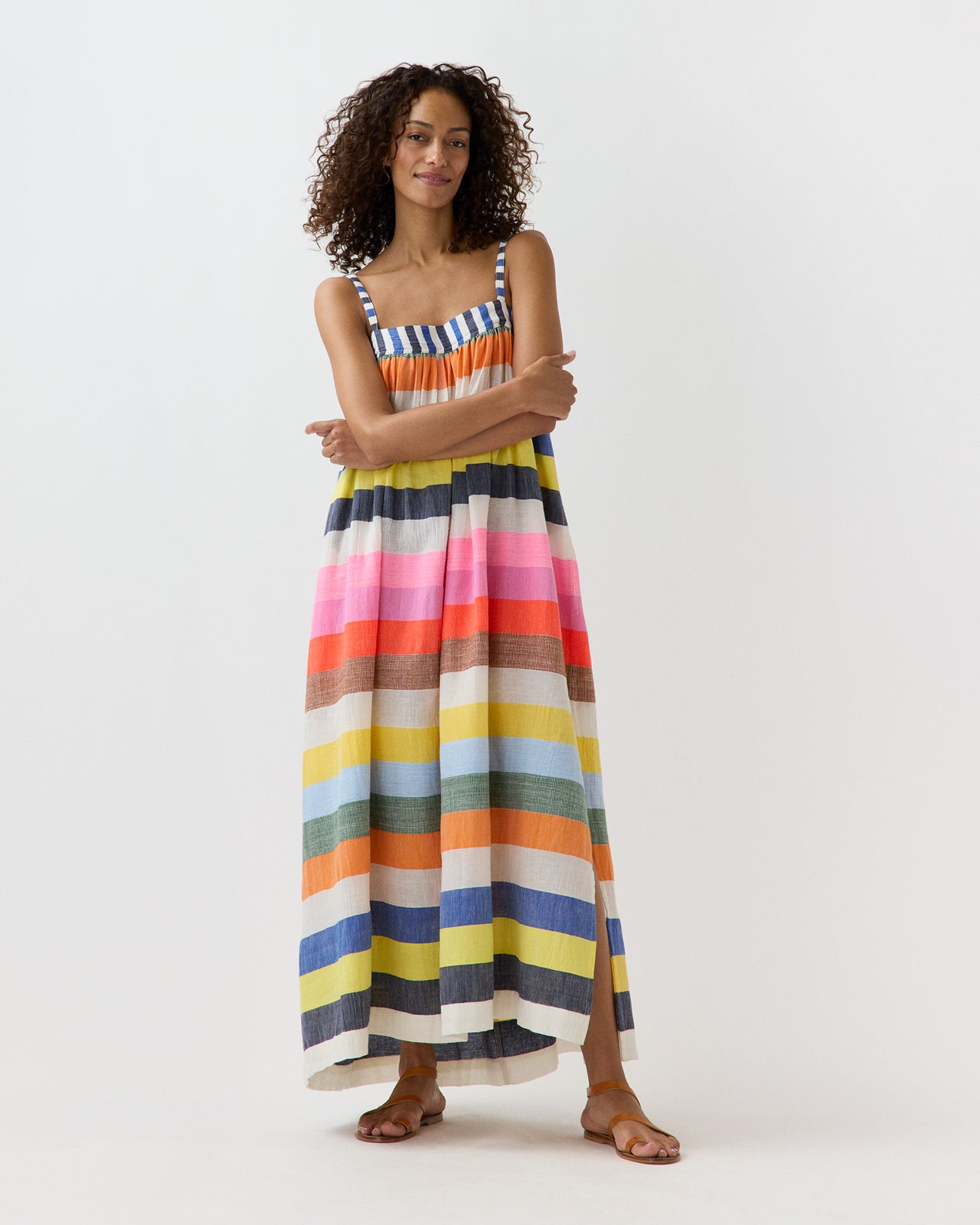 Eda Slip Dress in Partiti Fiesta