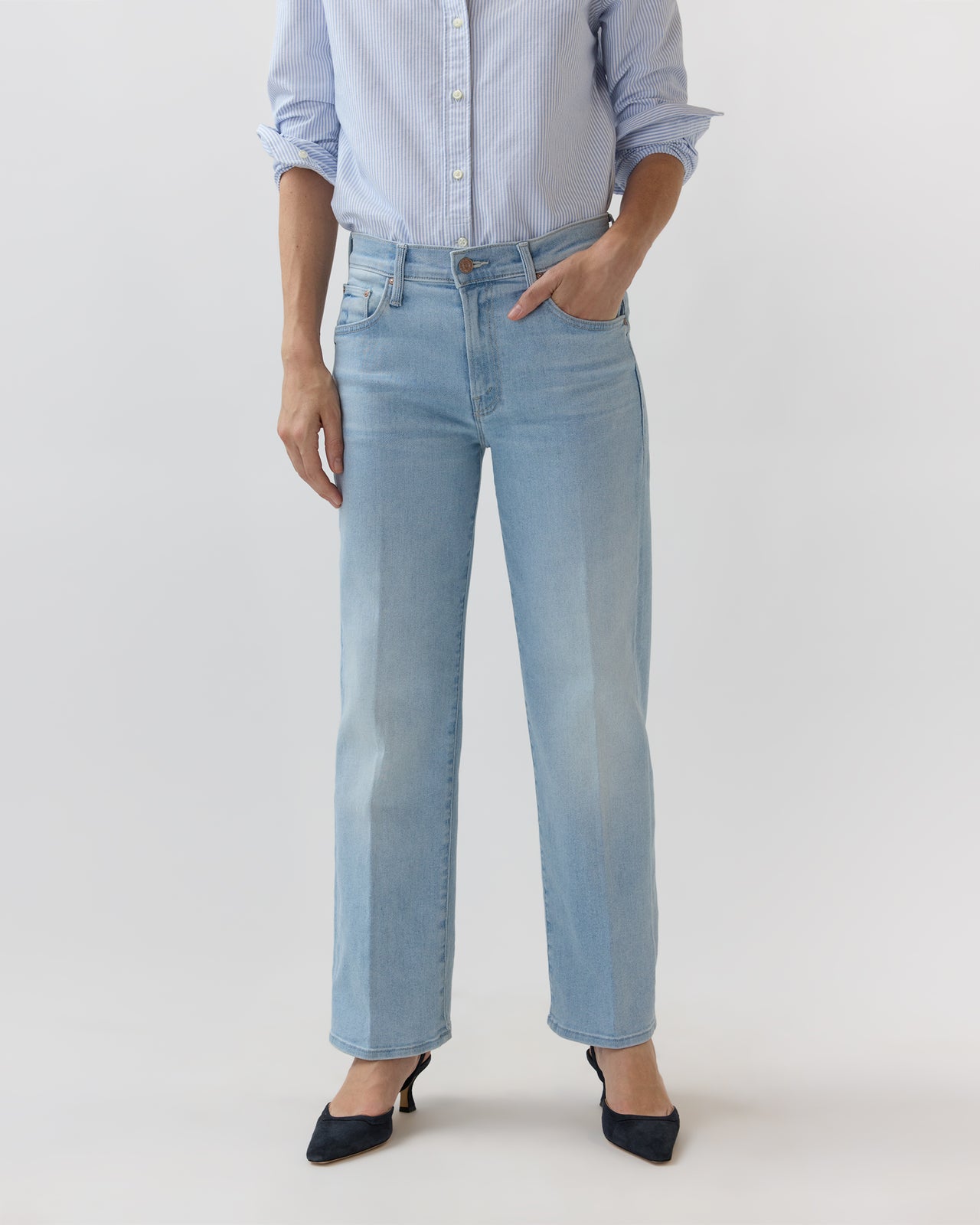 The Mid Rise Rambler Zip Ankle Jean in Pretty Please