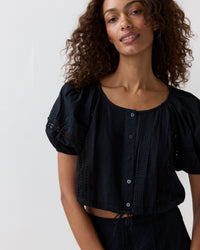 Clara Top in Noir