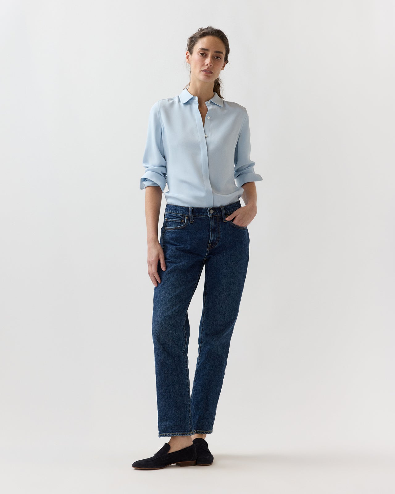 Quinn Jean in Medium Rinse Stretch Denim