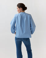 Load image into Gallery viewer, Sienna Top in Dutch Blue/White Gingham
