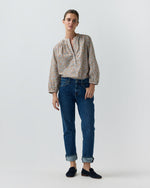 Load image into Gallery viewer, Sienna Top in Terracotta/Multi Ava Liberty Fabric
