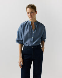 Sunny Blouse in Indigo Cotolino Chambray