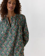 Load image into Gallery viewer, Callie Dress in Navy/Multi The Garden Room Liberty Fabric
