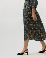 Load image into Gallery viewer, Tessa Dress in Forbidden Fruit Liberty Fabric Silk Twill
