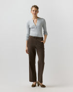 Load image into Gallery viewer, Billie Pant in Bark Crinkle Cotton/Wool
