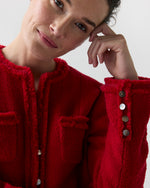 Load image into Gallery viewer, Essie Jacket in Red Boucle Tweed
