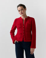 Load image into Gallery viewer, Essie Jacket in Red Boucle Tweed
