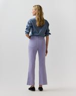 Load image into Gallery viewer, Kendall Flare 5-Pocket Jean in Lavender Stretch Moleskin
