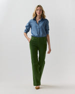 Load image into Gallery viewer, Lindy Trouser in Avocado Stretch Corduroy
