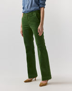 Load image into Gallery viewer, Lindy Trouser in Avocado Stretch Corduroy
