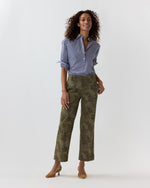 Load image into Gallery viewer, Frankie Cropped Pant in Camo Stretch Twill

