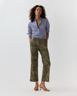 Load image into Gallery viewer, Frankie Cropped Pant in Camo Stretch Twill
