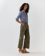 Load image into Gallery viewer, Frankie Cropped Pant in Camo Stretch Twill
