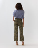 Load image into Gallery viewer, Frankie Cropped Pant in Camo Stretch Twill
