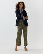 Load image into Gallery viewer, Frankie Cropped Pant in Camo Stretch Twill
