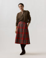 Load image into Gallery viewer, Kilt Skirt in Red Antique Royal Stewart Tartan Wool
