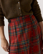 Load image into Gallery viewer, Kilt Skirt in Red Antique Royal Stewart Tartan Wool
