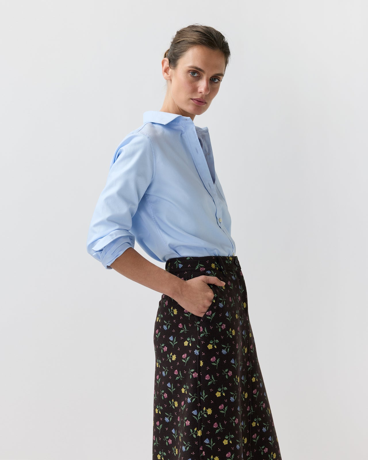 Sidney Shirt in Sky Blue Roxford