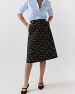 Load image into Gallery viewer, Connelly Skirt in Brown/Multi Royal Stitch Liberty Fabric Wool
