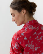 Load image into Gallery viewer, Western Shirt in Red Elizabeth Sketch Liberty Fabric
