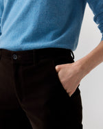 Load image into Gallery viewer, Lindy Trouser in Chocolate Stretch Velveteen
