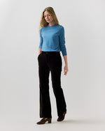 Load image into Gallery viewer, Lindy Trouser in Chocolate Stretch Velveteen
