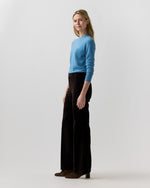 Load image into Gallery viewer, Lindy Trouser in Chocolate Stretch Velveteen
