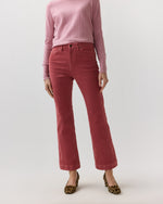 Load image into Gallery viewer, Kendall Flare 5-Pocket Jean in Rose Stretch Corduroy

