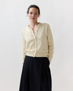 Load image into Gallery viewer, Minna Cardigan in Cream Cotton/Cashmere
