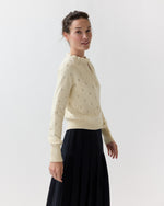 Load image into Gallery viewer, Minna Cardigan in Cream Cotton/Cashmere

