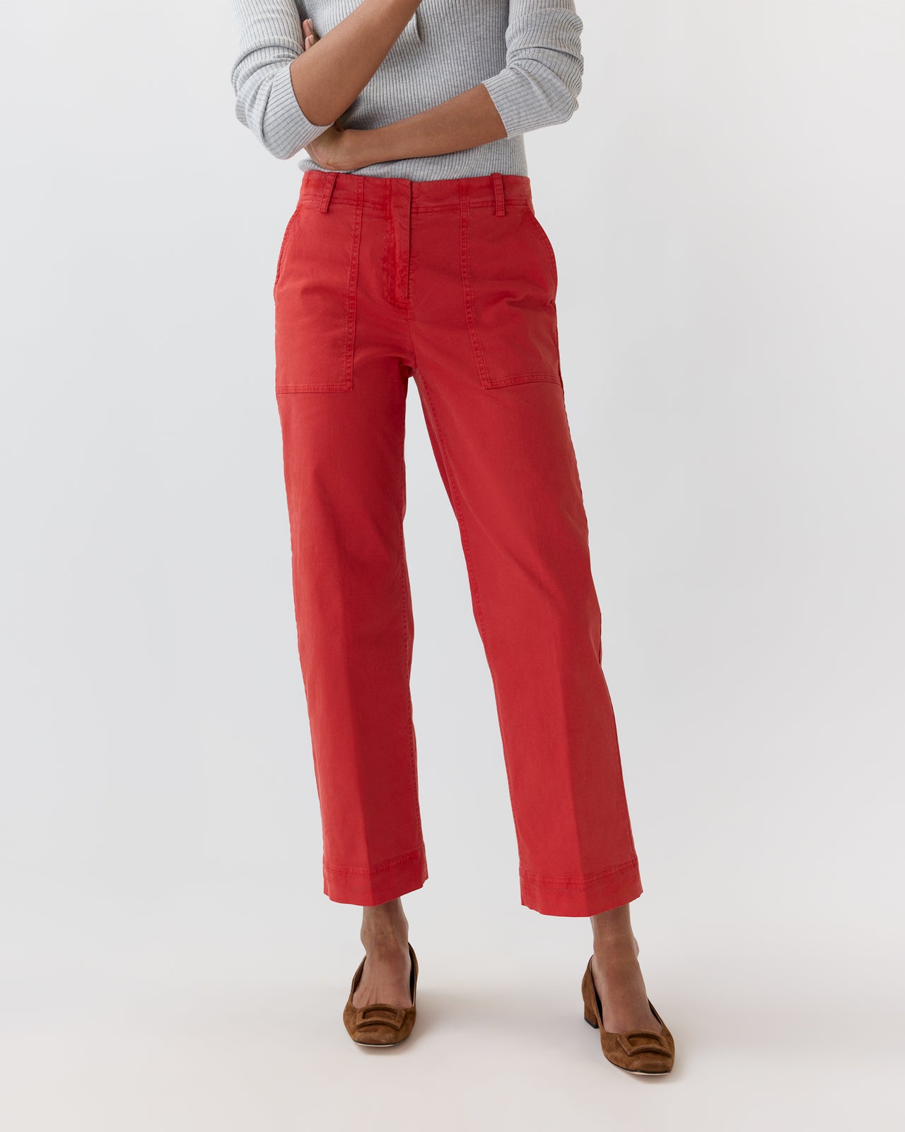 Weekender Pant in Vermillion Stretch Twill