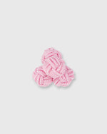 Load image into Gallery viewer, Small Silk Knot Cufflinks in Pink
