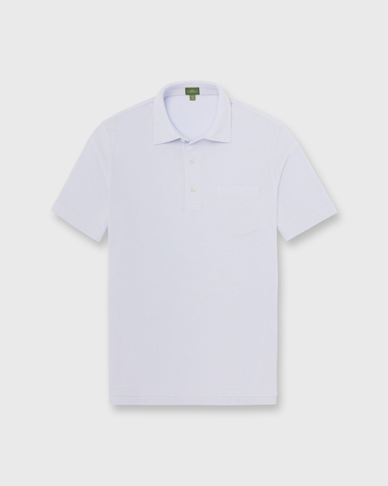Short-Sleeved Polo in Sky Pima Pique