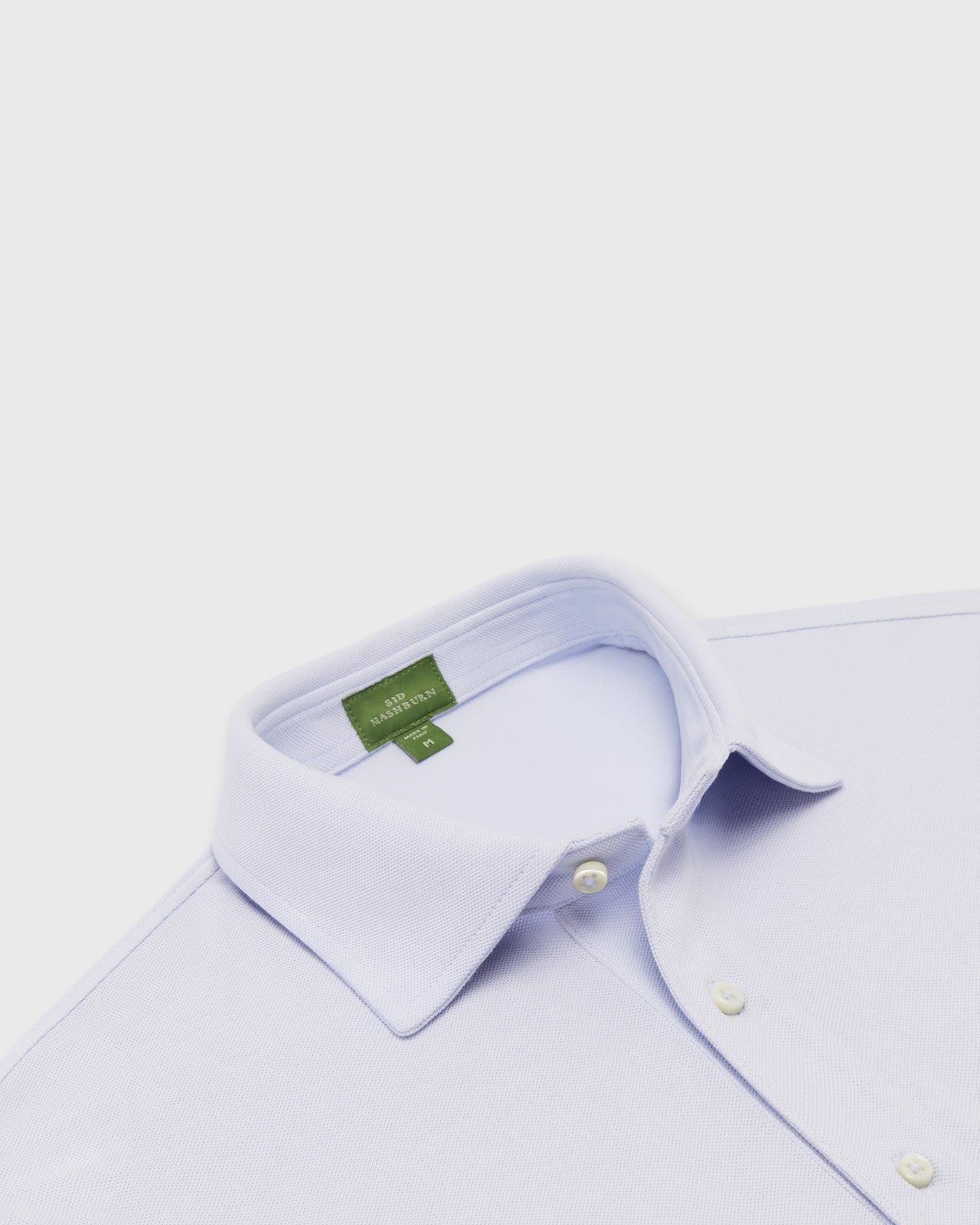 Short-Sleeved Polo in Sky Pima Pique