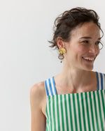Load image into Gallery viewer, Shell &amp; Cameo Earrings in Gold/Pearl
